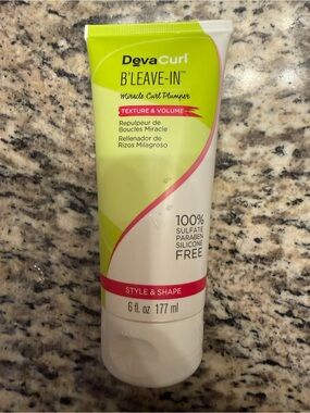 DevaCurl B'Leave-In Curl Plumper — Lime Green & Pink